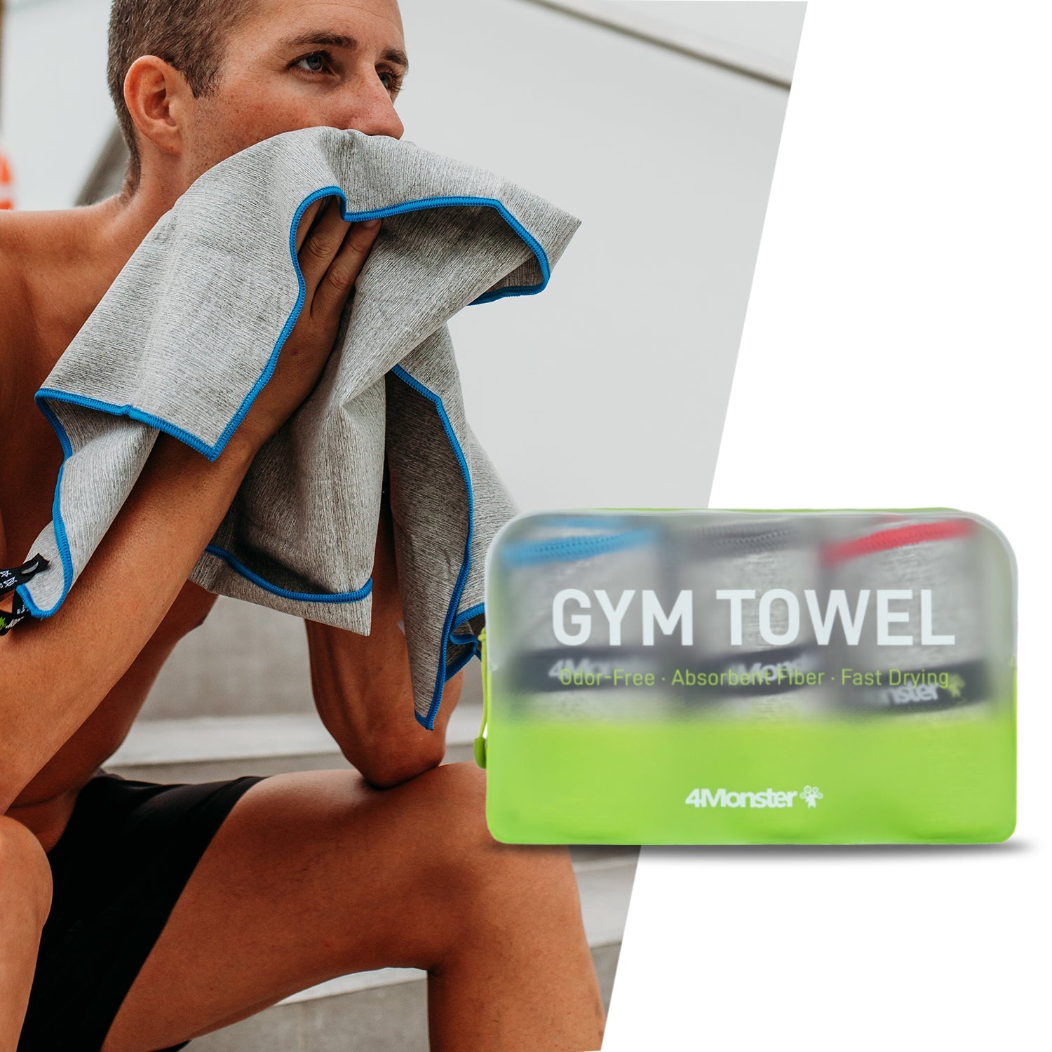 New Arrival Lightweight Portable Three-Pack Quick Dry Sports Fitness Towel
