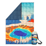 Load image into Gallery viewer, 4Monster Down Puffy Camping Travel Blanket - Yellowstone National Park