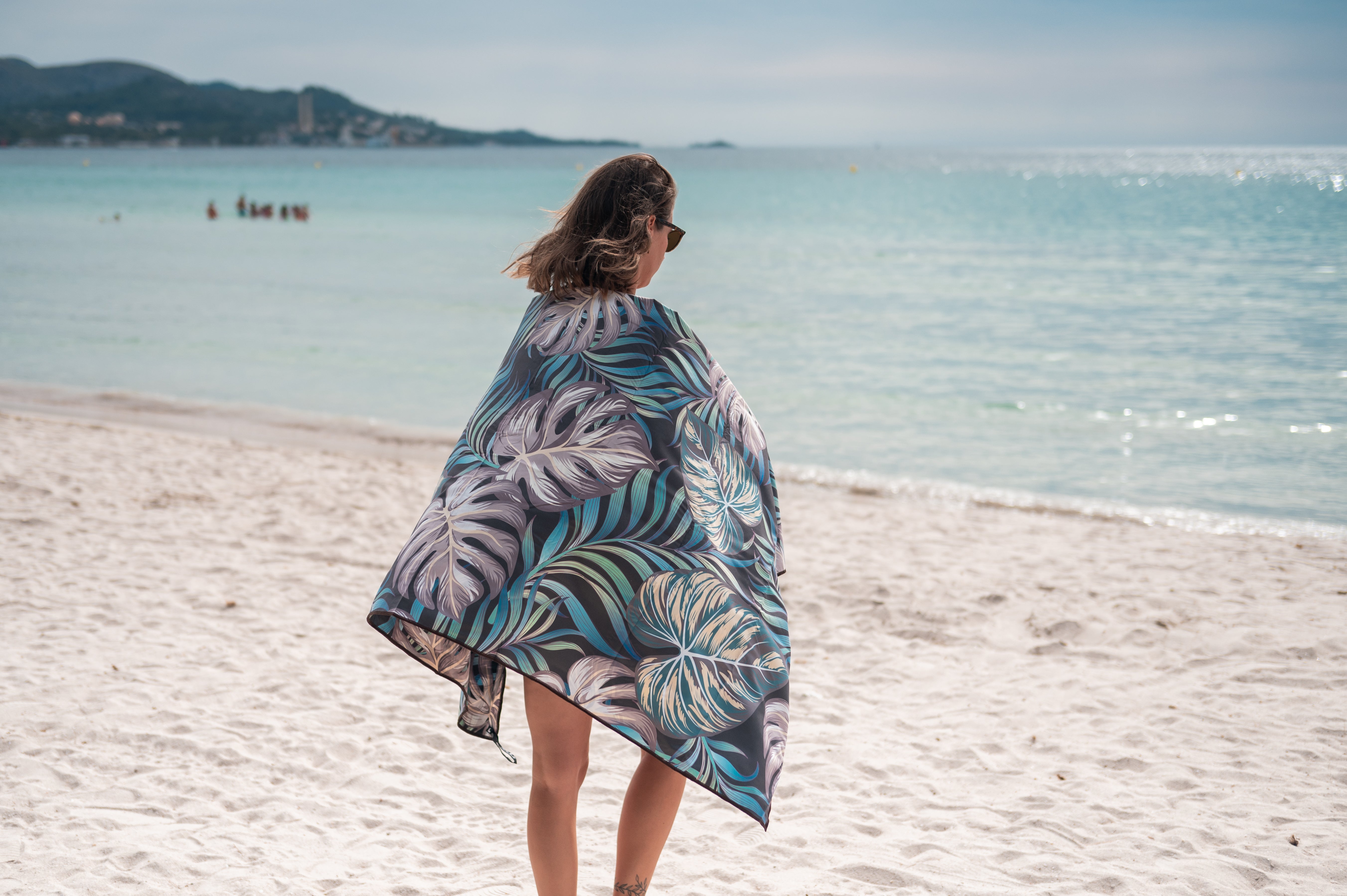 New Released-4Monster Quick Dry Beach Towel Palm Leaves Series