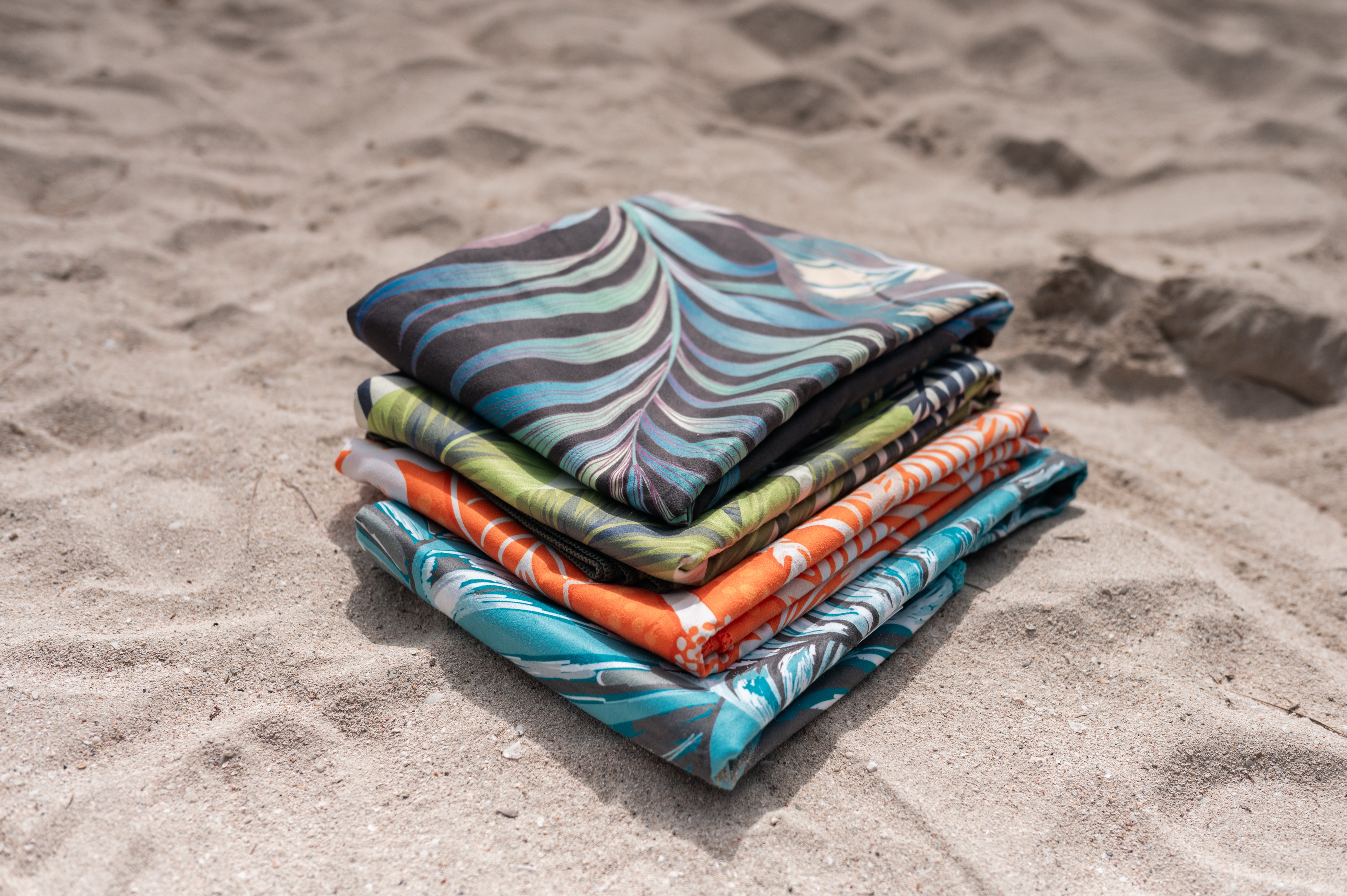 New Released-4Monster Quick Dry Beach Towel Palm Leaves Series
