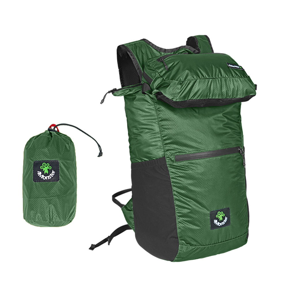 4Monster Backpack Waist Pack 2 in 1, Waterproof Lightweight Packable Backpack 4monster outdoor 32L Army Green