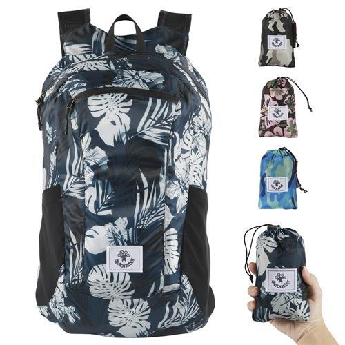 4Monster Colorful Lightweight Packable Hiking Camping Travel Backpack backpack 4Monster 16L White leaf