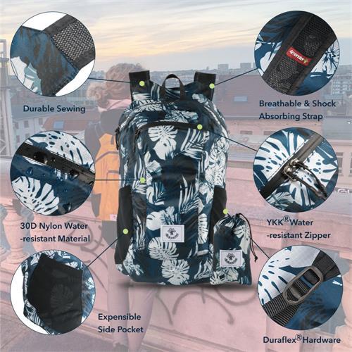4Monster Colorful Lightweight Packable Hiking Camping Travel Backpack backpack 4Monster