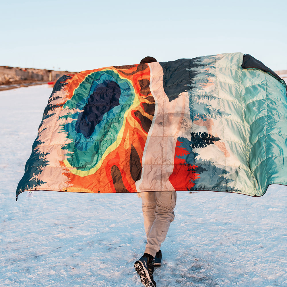 4Monster Down Blanket + Patterned Down Blanket 4monster outdoor