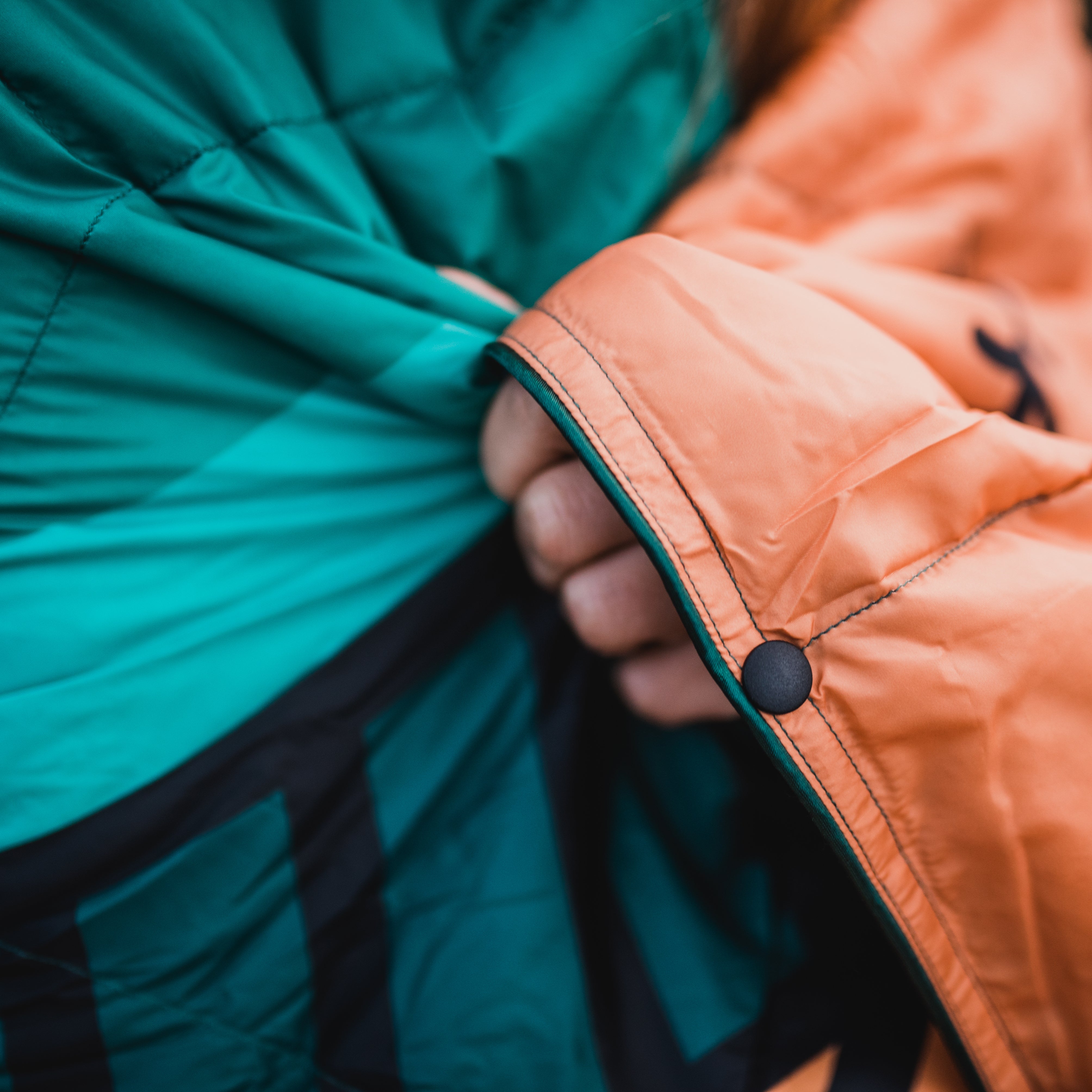 4Monster Down Puffy Camping Travel Blanket - Abstract mountain peak Camping Blanket 4monster outdoor