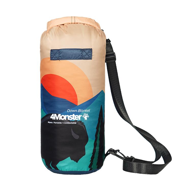 4Monster Down Puffy Camping Travel Blanket - Impression Sunrise Camping Blanket 4monster outdoor