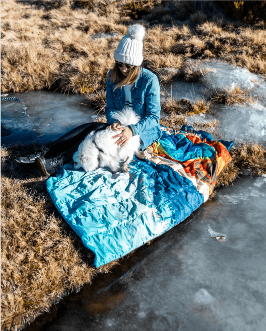 4Monster Down Puffy Camping Travel Blanket - Yellowstone National Park Camping Blanket 4monster outdoor
