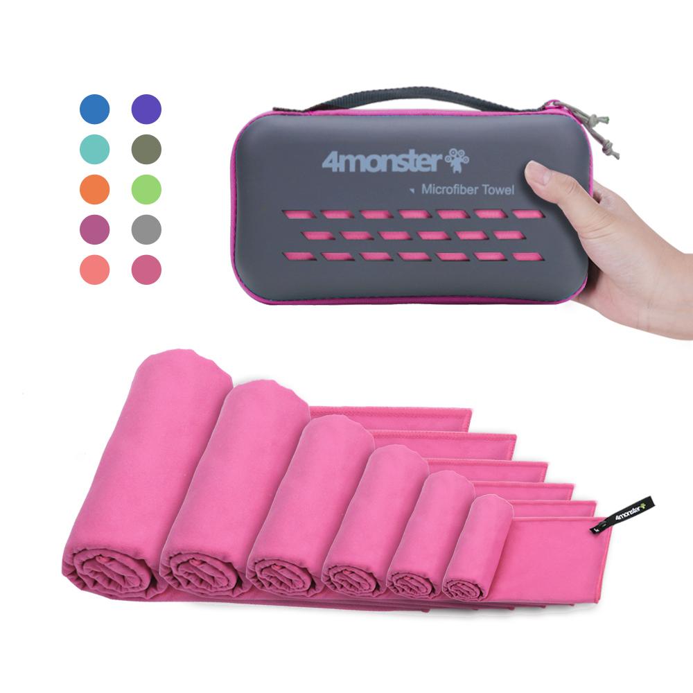 4Monster EVA Antibacterial Travel Towel microfiber towel 4Monster XS Rose