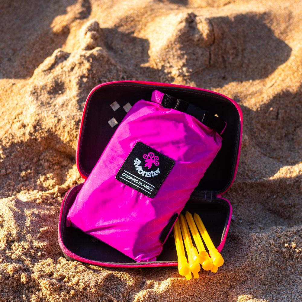 4Monster EVA Waterproof Beach Blanket blanket 4monster outdoor Rose red 210 * 200cm