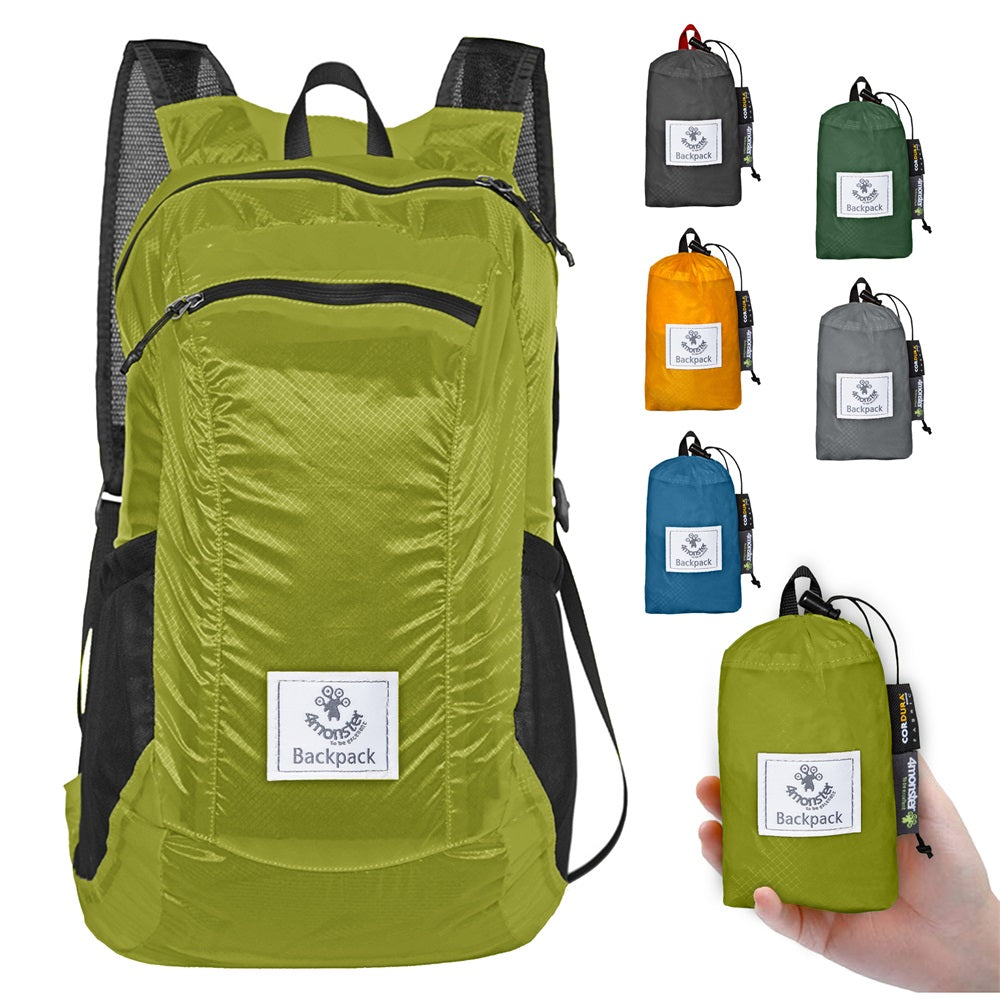 4Monster Hiking Lightweight Travel Backpack backpack 4Monster 16L Green