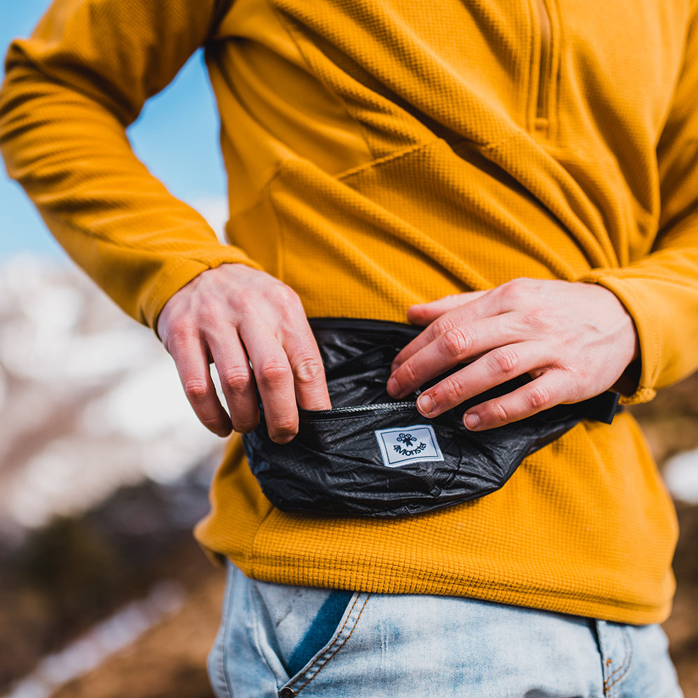 4Monster Hiking Waist Packs Portable with Multi-Pockets Adjustable Belts- Plain Color waist bag 4Monster