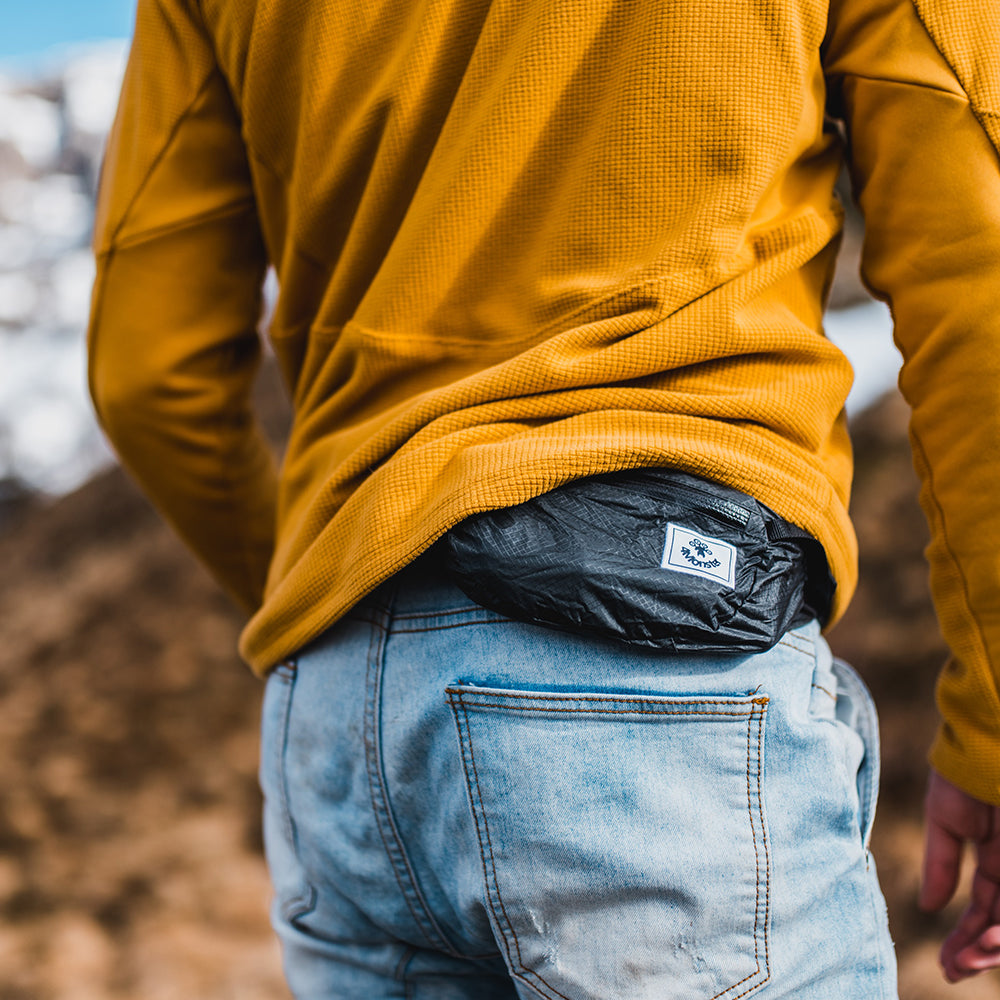 4Monster Hiking Waist Packs Portable with Multi-Pockets Adjustable Belts- Plain Color waist bag 4Monster