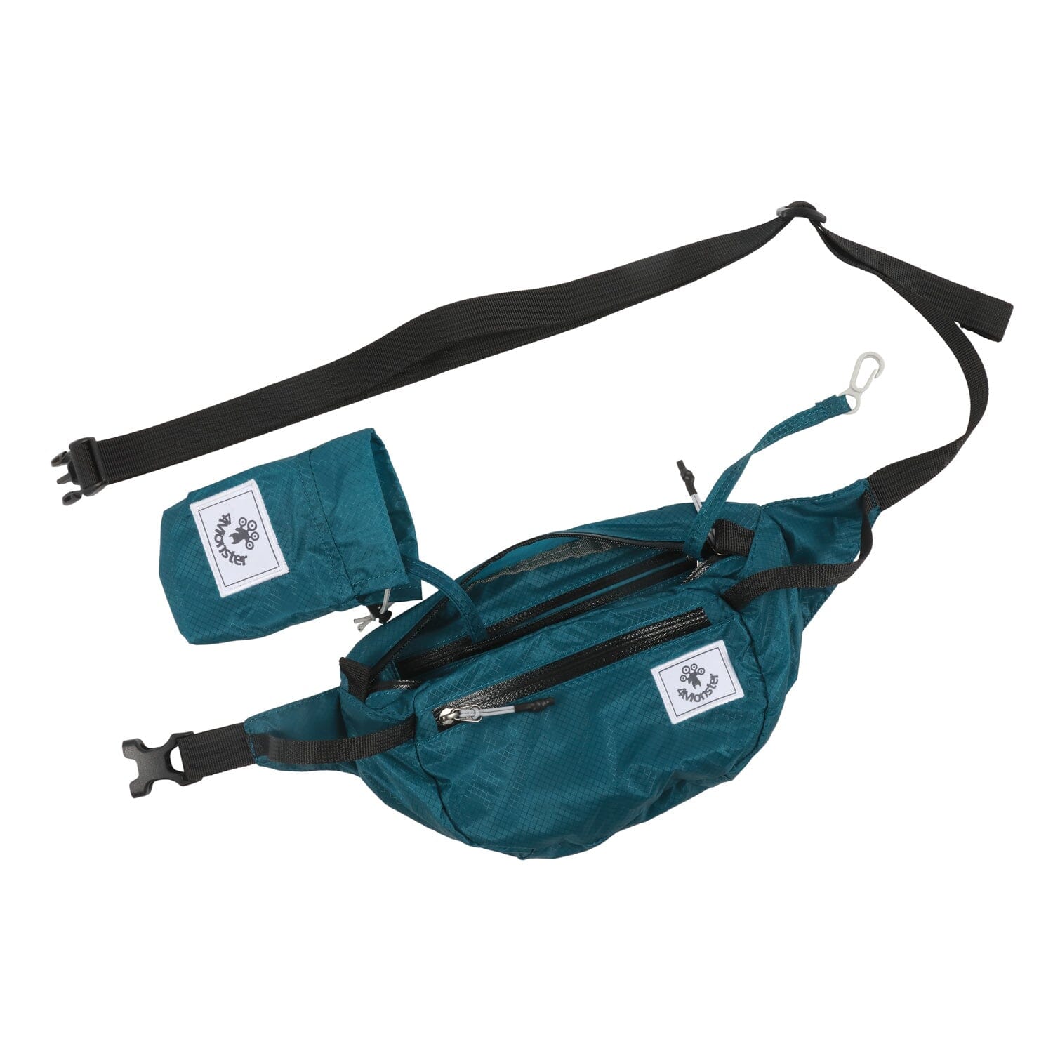 4Monster Hiking Waist Packs Portable with Multi-Pockets Adjustable Belts- Plain Color waist bag 4Monster Blue 2L