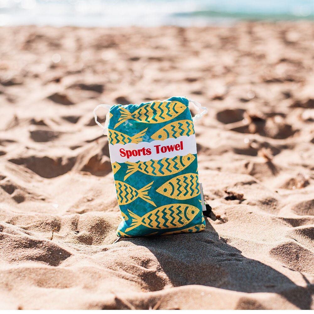 4Monster Microfiber Beach Towel Quick Dry Absorbent Lightweight Towel Fish Fashion microfiber towel 4Monster