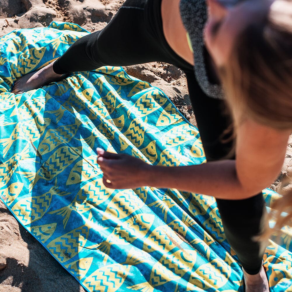4Monster Microfiber Beach Towel Quick Dry Absorbent Lightweight Towel Fish Fashion microfiber towel 4Monster