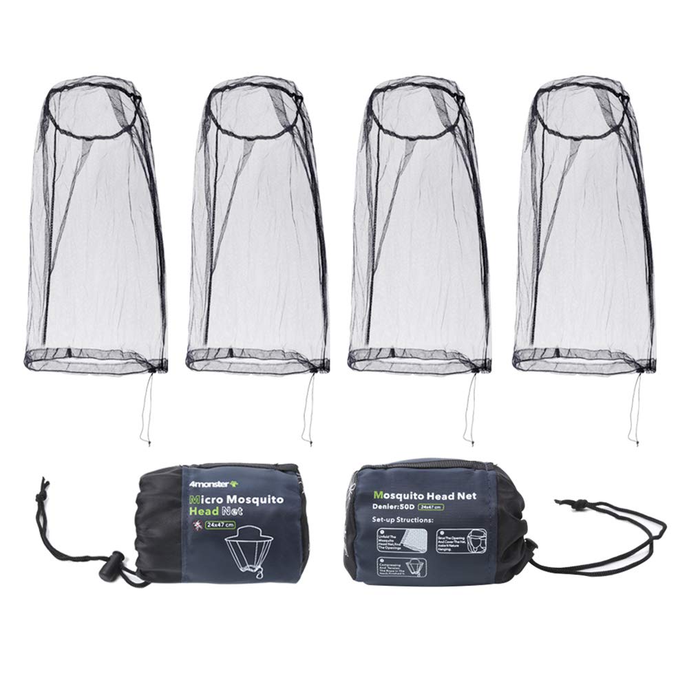 4Monster Mosquito Head Net Hat Bug Face Shield mosquito net 4Monster