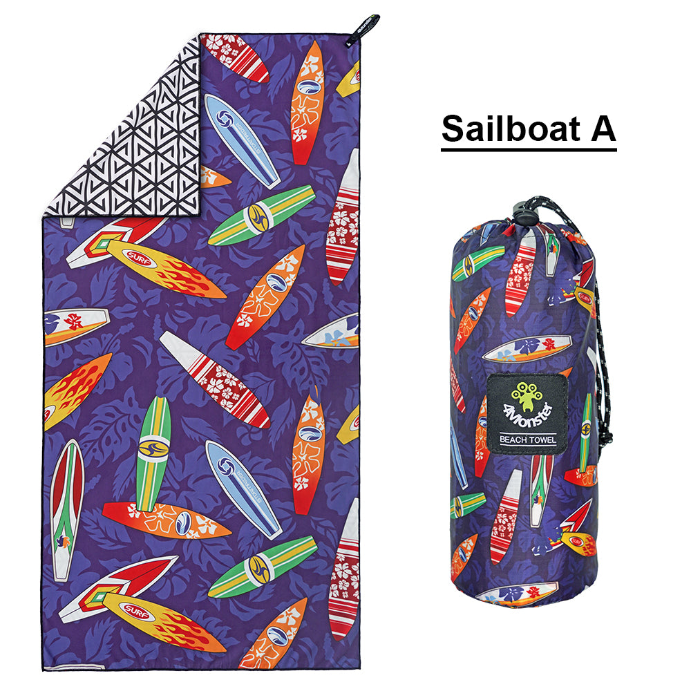 4monster Ouick Dry Microfiber Surfboard Series Beach Towel 4monster outdoor