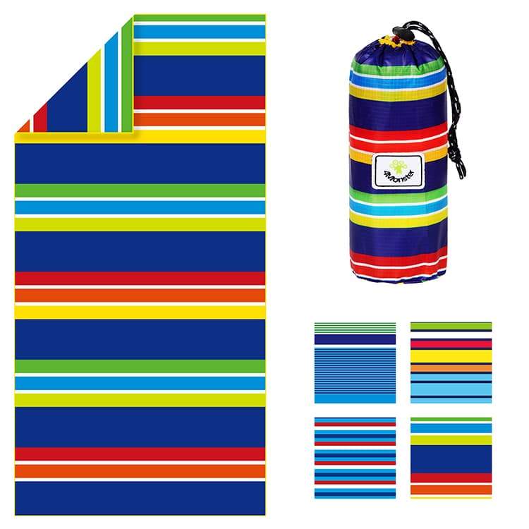 4Monster Quick Dry Beach Towel Sand Free Rainbow microfiber towel 4monster outdoor Large (63 x 31.5 inches) Rainbow D