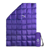 Load image into Gallery viewer, 4Monster 650 Fill Power lightweight camping Packable Down Puffy Blanket - Trellis Camping Blanket 4Monster Purple S (50”X70”) 