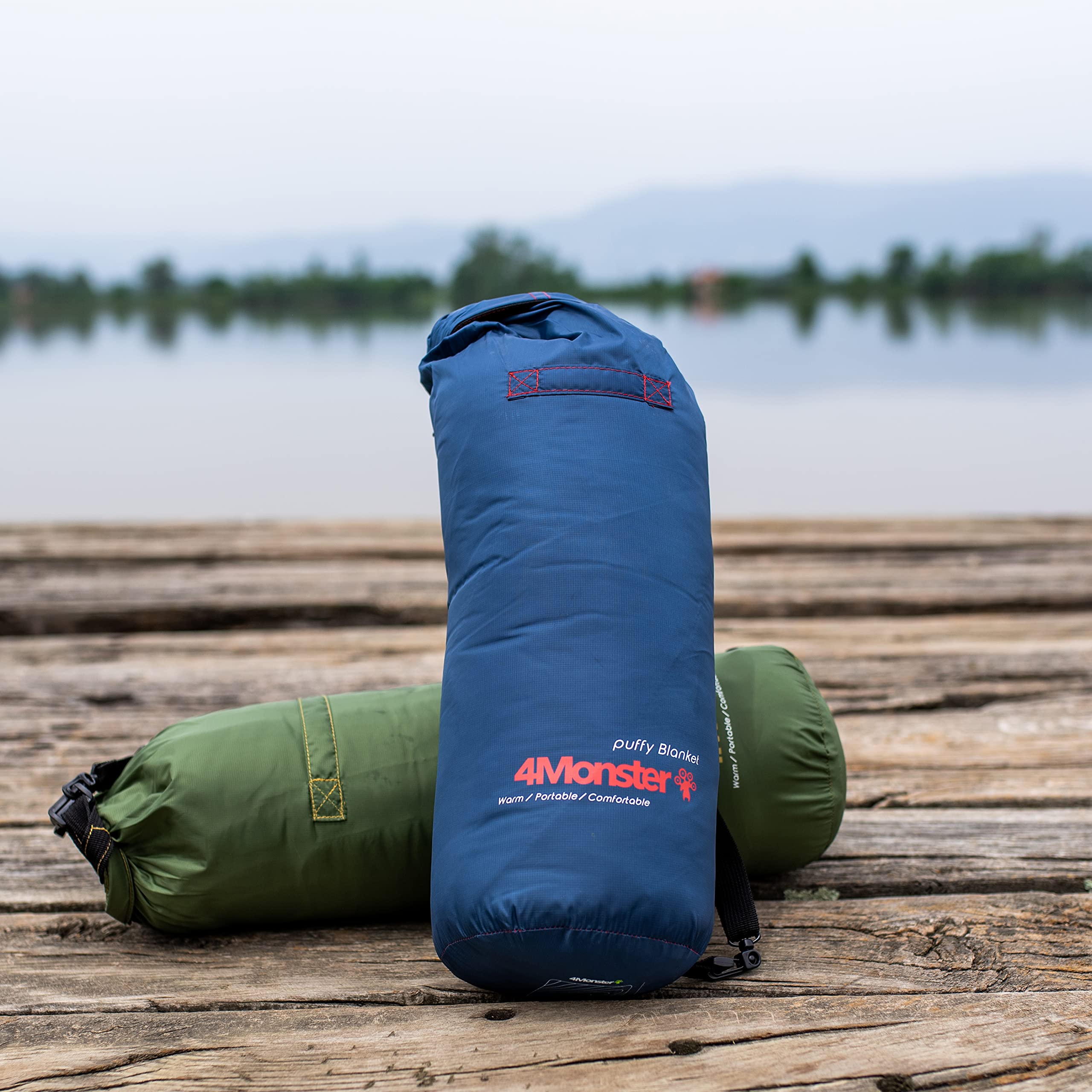 4Monster Water-resistant Double Puffy Camping Packable Blanket Camping Blanket 4monster outdoor