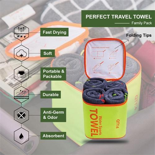 4Monster Water Sports Microfiber Terry Towel 4 In Set microfiber towel 4Monster
