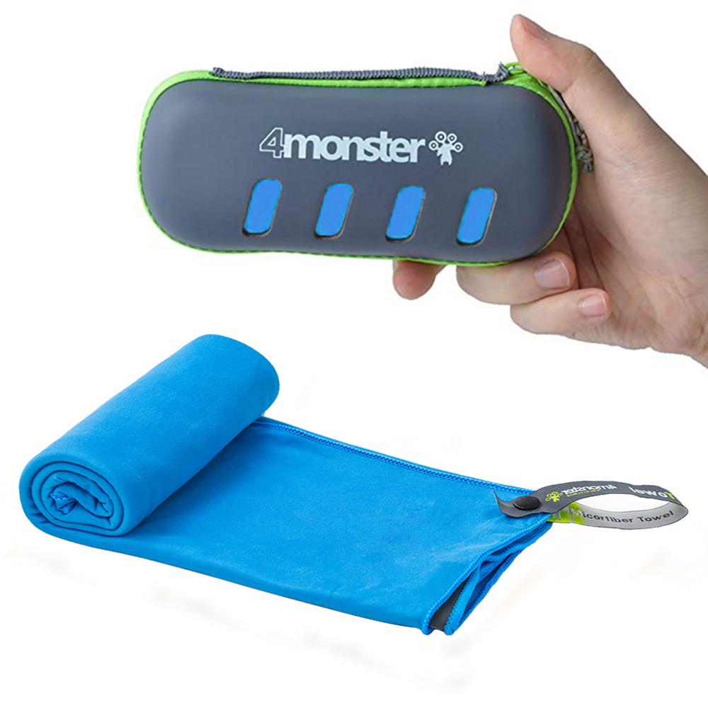 EVA Case 100% Polyester Microfiber Towel microfiber towel 4Monster S Blue
