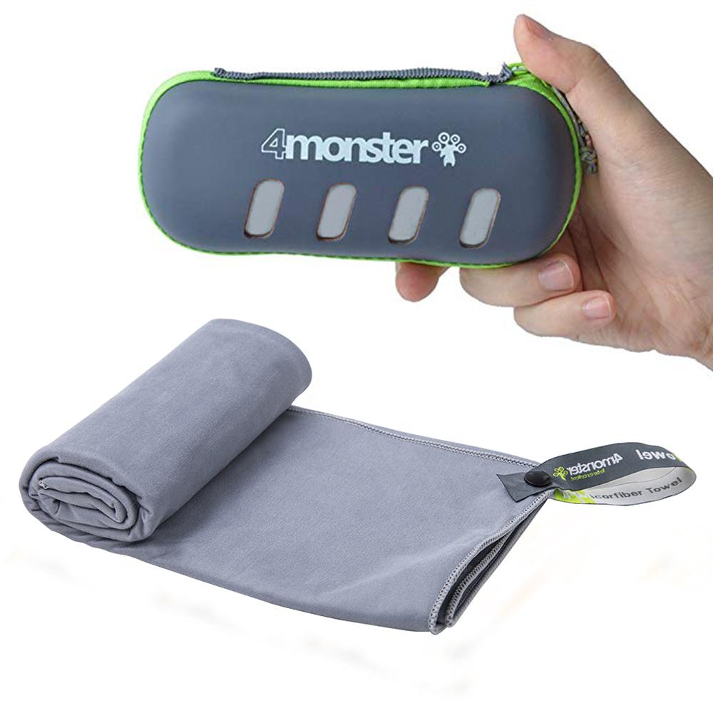 EVA Case 100% Polyester Microfiber Towel microfiber towel 4Monster S Grey
