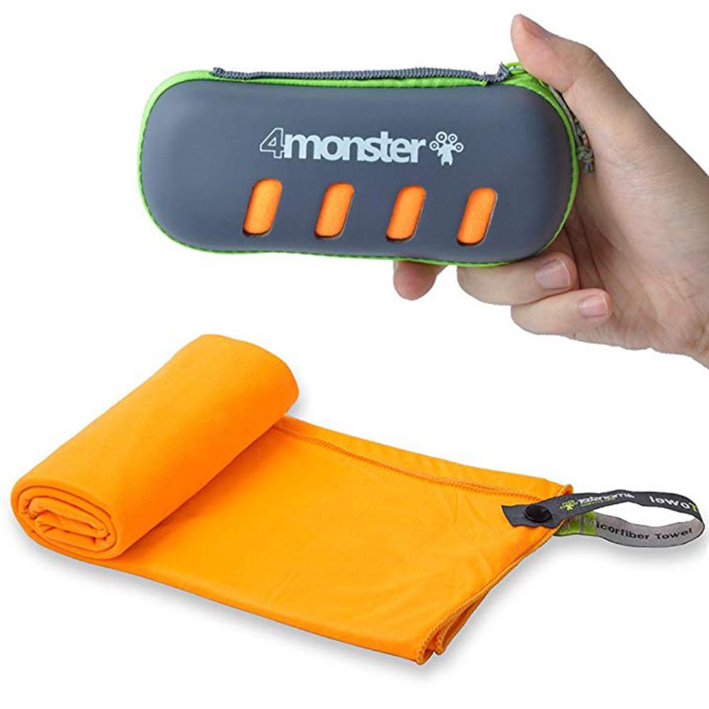 EVA Case 100% Polyester Microfiber Towel microfiber towel 4Monster S Orange