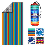 Cargar imagen en el visor de la galería, 4Monster Sand-Free Beach Towel Multi-Color Stripe