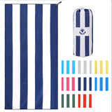 Load image into Gallery viewer, 4Monster Microfiber Striped Beach Towel - Bright Colors