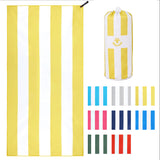 Chargez l&#39;image dans la visionneuse de la galerie, 4Monster Microfiber Striped Beach Towel - Bright Colors