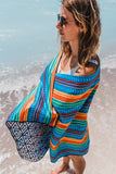 Chargez l&#39;image dans la visionneuse de la galerie, 4Monster Sand-Free Beach Towel Multi-Color Stripe