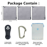 Load image into Gallery viewer, 4Monster Square Golf Towel with Magnet- 3 Towels In a Pack