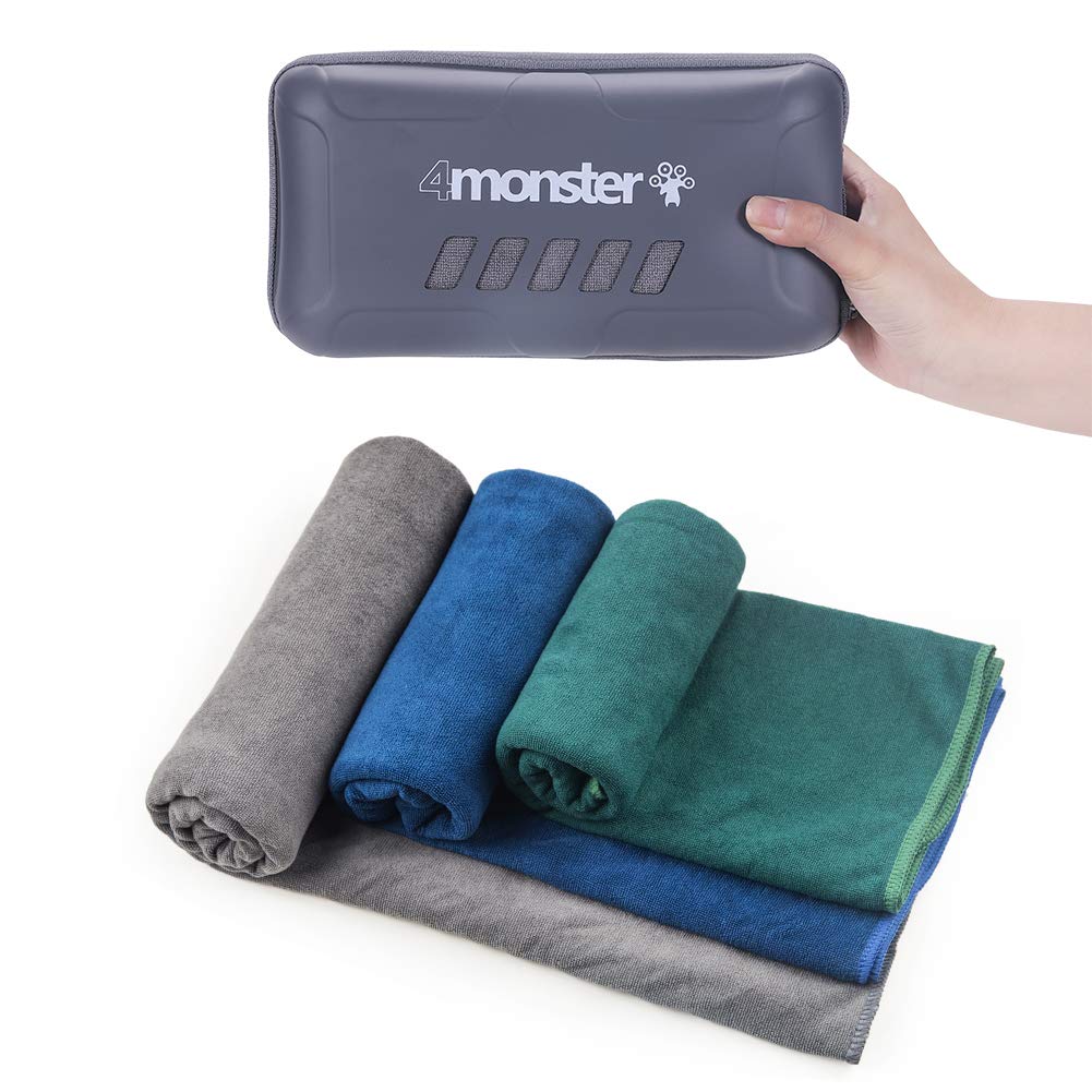4Monster Microfiber Beach Towel Quick Dry Absorbent Lightweight Towel –  4monster outdoor