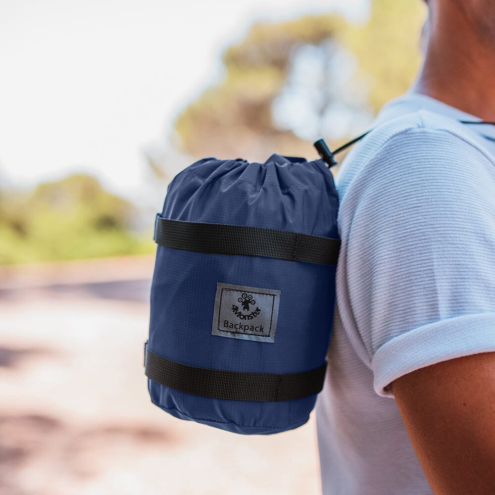 4Monster Hiking Daypack,Water Resistant Packable Backpack, 16Liters, Black, Adult Unisex
