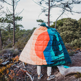 Cargar imagen en el visor de la galería, 4Monster Down Puffy Camping Travel Blanket - Impression Sunrise Camping Blanket 4monster outdoor 
