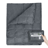 Load image into Gallery viewer, FREE SHIPPING 4Monster Feather Silk Blanket blanket 4monster outdoor Grey L (55”X 69”) 