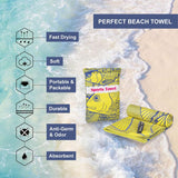 Chargez l&#39;image dans la visionneuse de la galerie, 4Monster Microfiber Beach Towel Quick Dry Absorbent Lightweight Towel Fish Fashion microfiber towel 4Monster 