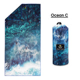 Load image into Gallery viewer, 4Monster Ocean Series Microfiber Beach Towel microfiber towel 4Monster Ocean C X-Large (78 x 35 inches) 