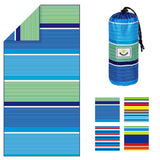 Cargar imagen en el visor de la galería, 4Monster Quick Dry Beach Towel Sand Free Rainbow microfiber towel 4monster outdoor Large (63 x 31.5 inches) Rainbow B 
