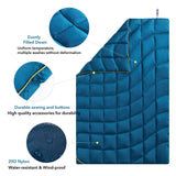 Chargez l&#39;image dans la visionneuse de la galerie, 4Monster 650 Fill Power lightweight camping Packable Down Puffy Blanket - Water ripples Camping Blanket 4Monster 