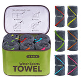 画像をギャラリービューアに読み込む, As low as $9.9-4Monster Water Sports Microfiber Terry Towel 4 In Set microfiber towel 4Monster Army Green Pack of 6 - Package + towel 
