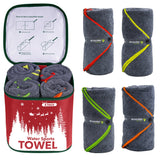 Cargar imagen en el visor de la galería, Christmas Series-4Monster Water Sports Microfiber Terry Towel 4 In Set microfiber towel 4Monster Christmas series 